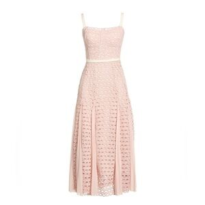 Sandro pink maxi lace dress